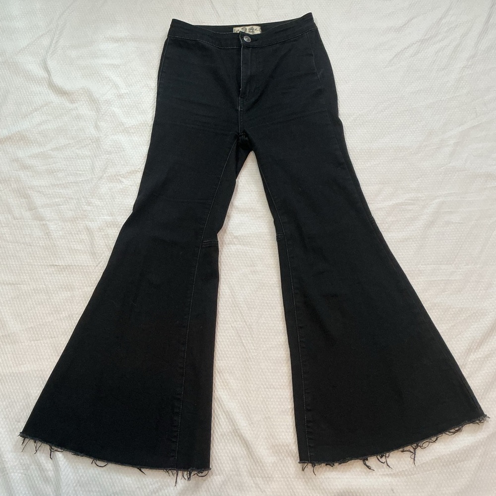We The Free Black Wide Leg Jeans